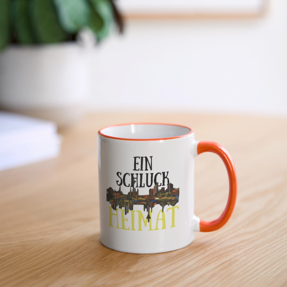 Tasse - Weiß/Orange