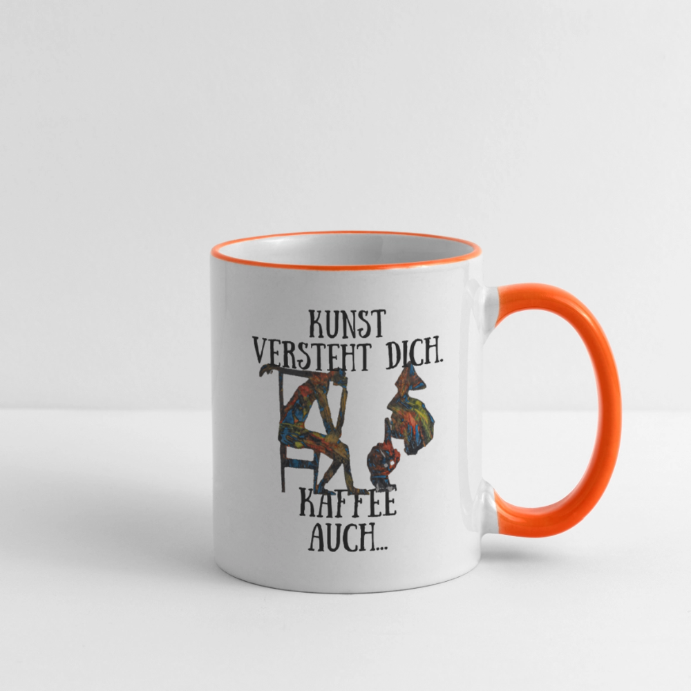 Tasse - Weiß/Orange