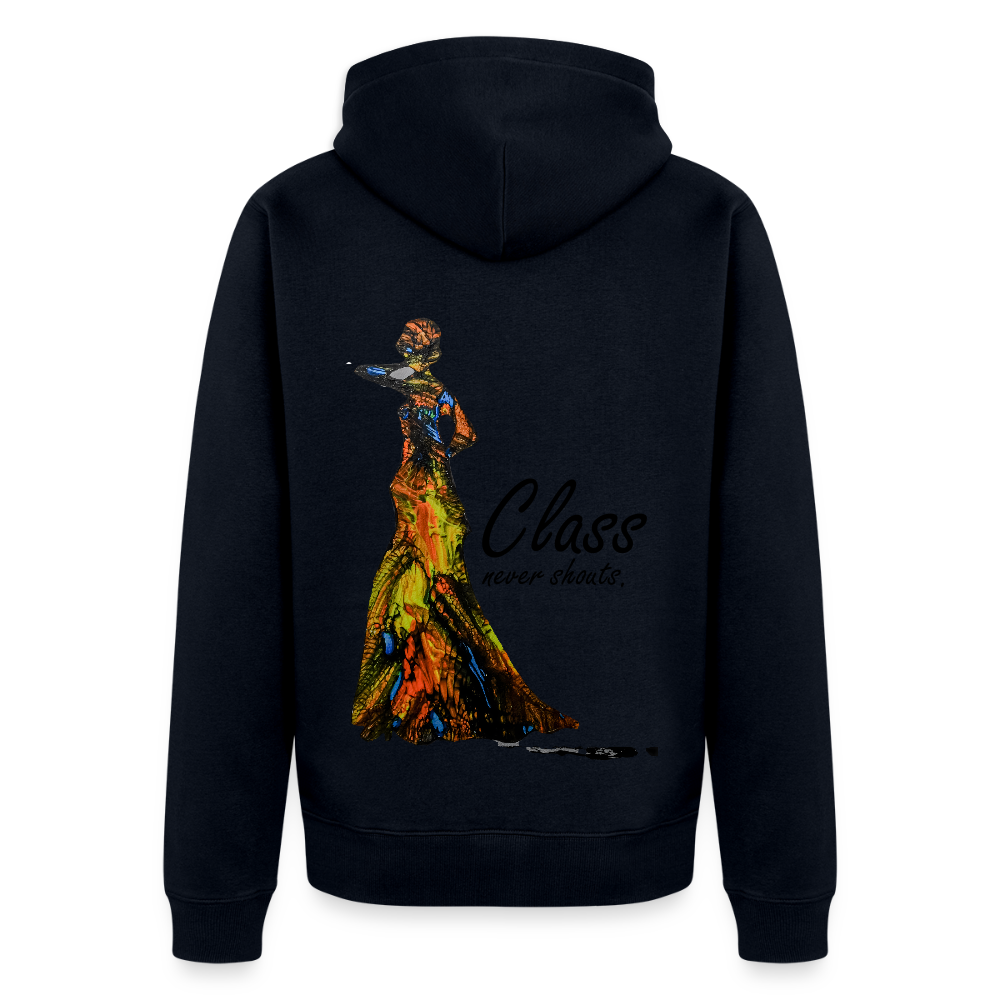 Männer Kapuzenjacke Class Backprint - Navy