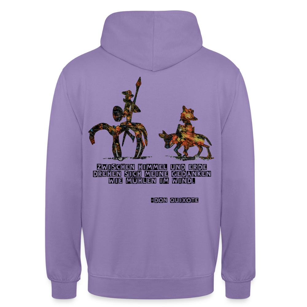 Unisex Hoodie Don Quixote Backprint - Lavendel
