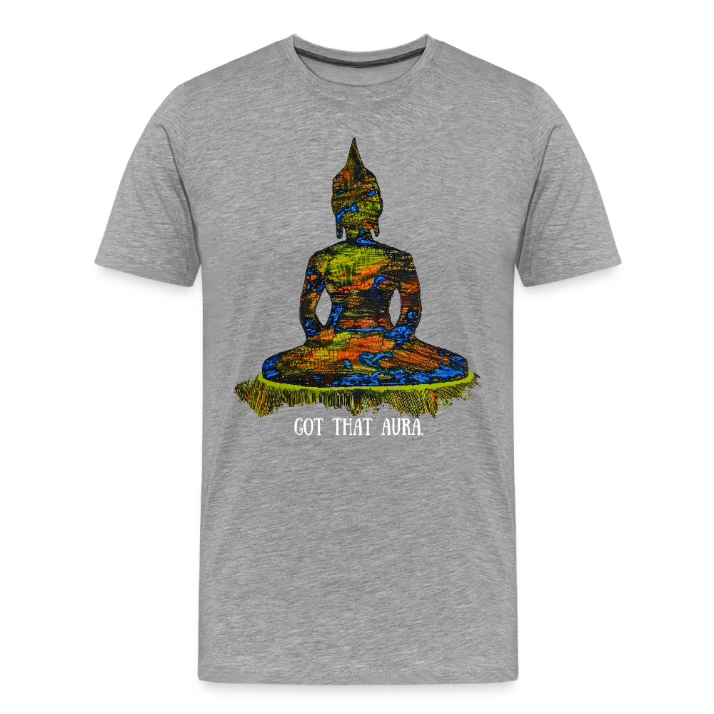 Männer Premium T-Shirt Zirkulation - Grau meliert