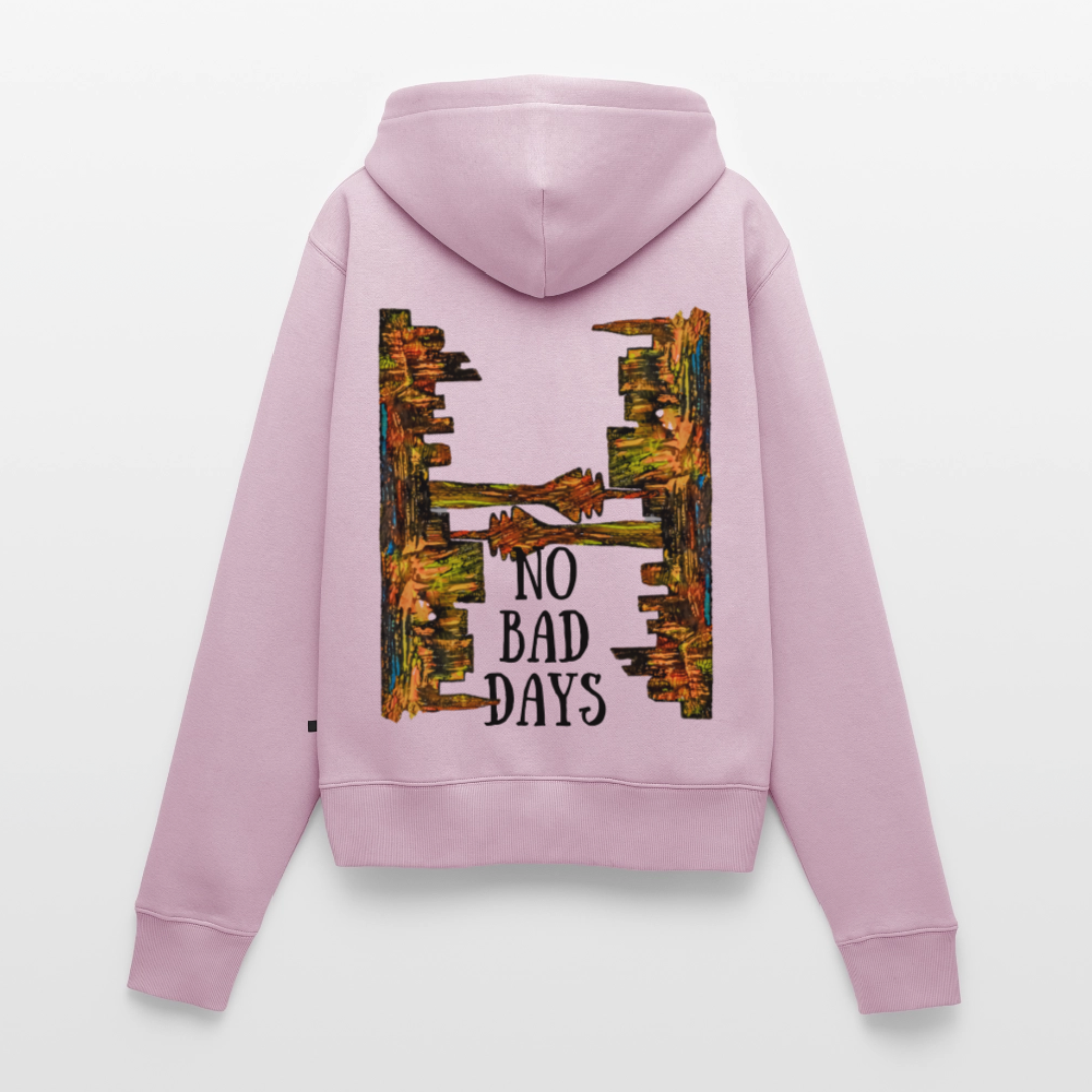 Frauen Kapuzenjacke Düsseldorfer Skyline Backprint - Altrosa