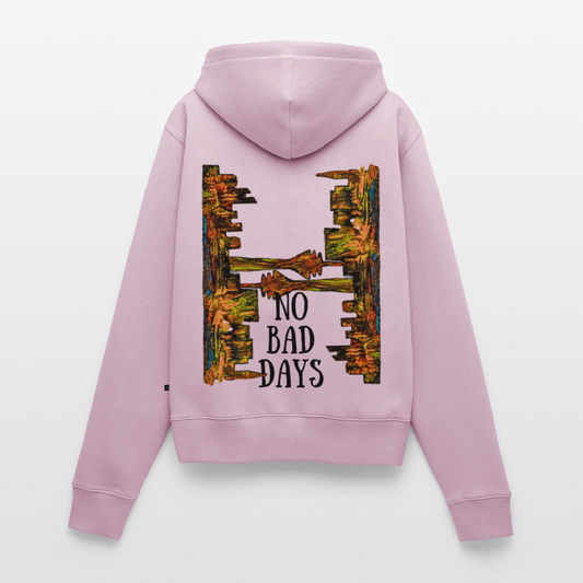 Frauen Kapuzenjacke Düsseldorfer Skyline Backprint - Altrosa