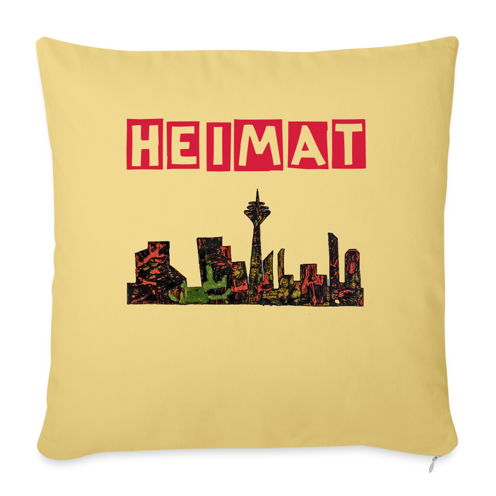 Sofakissen mit Füllung 44 x 44 cm - Hellgelb