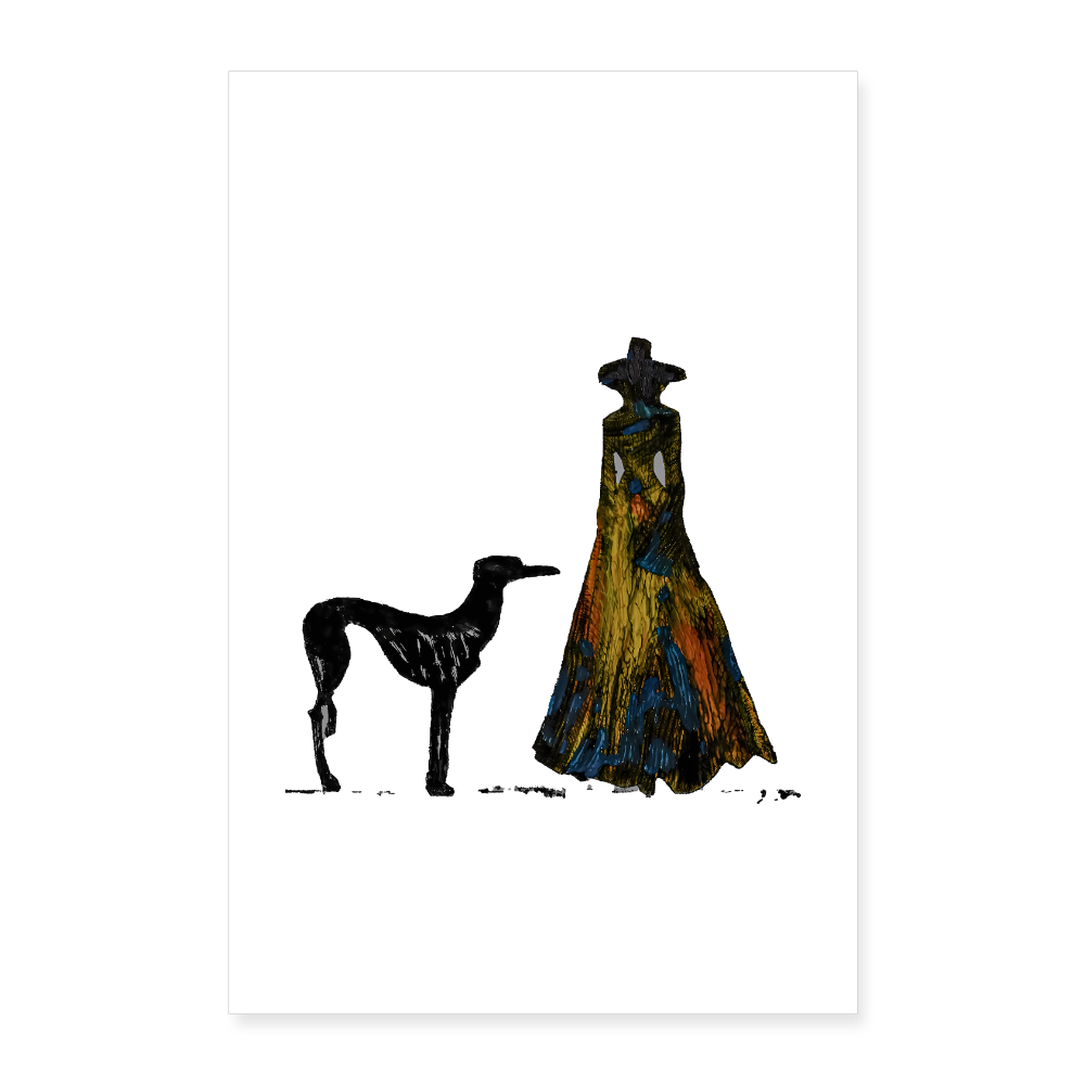 Poster 40x60 cm - Weiß