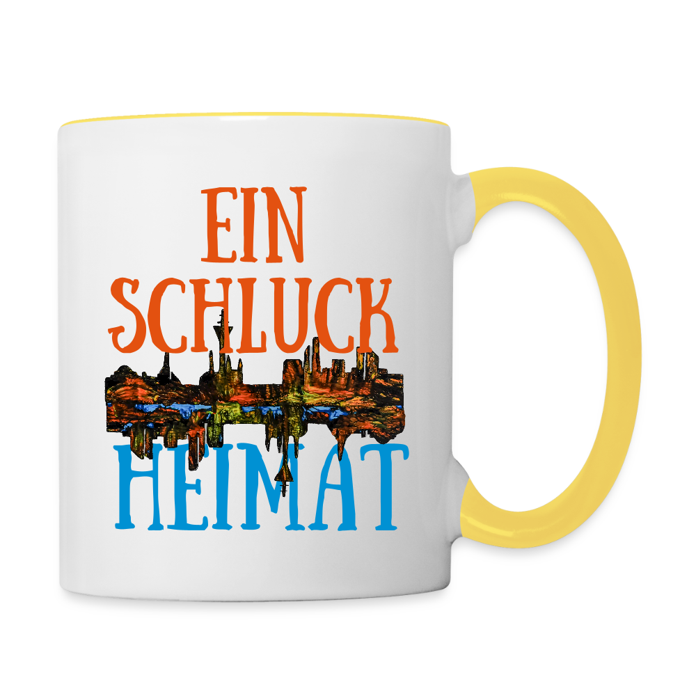 Tasse - Weiß/Gelb