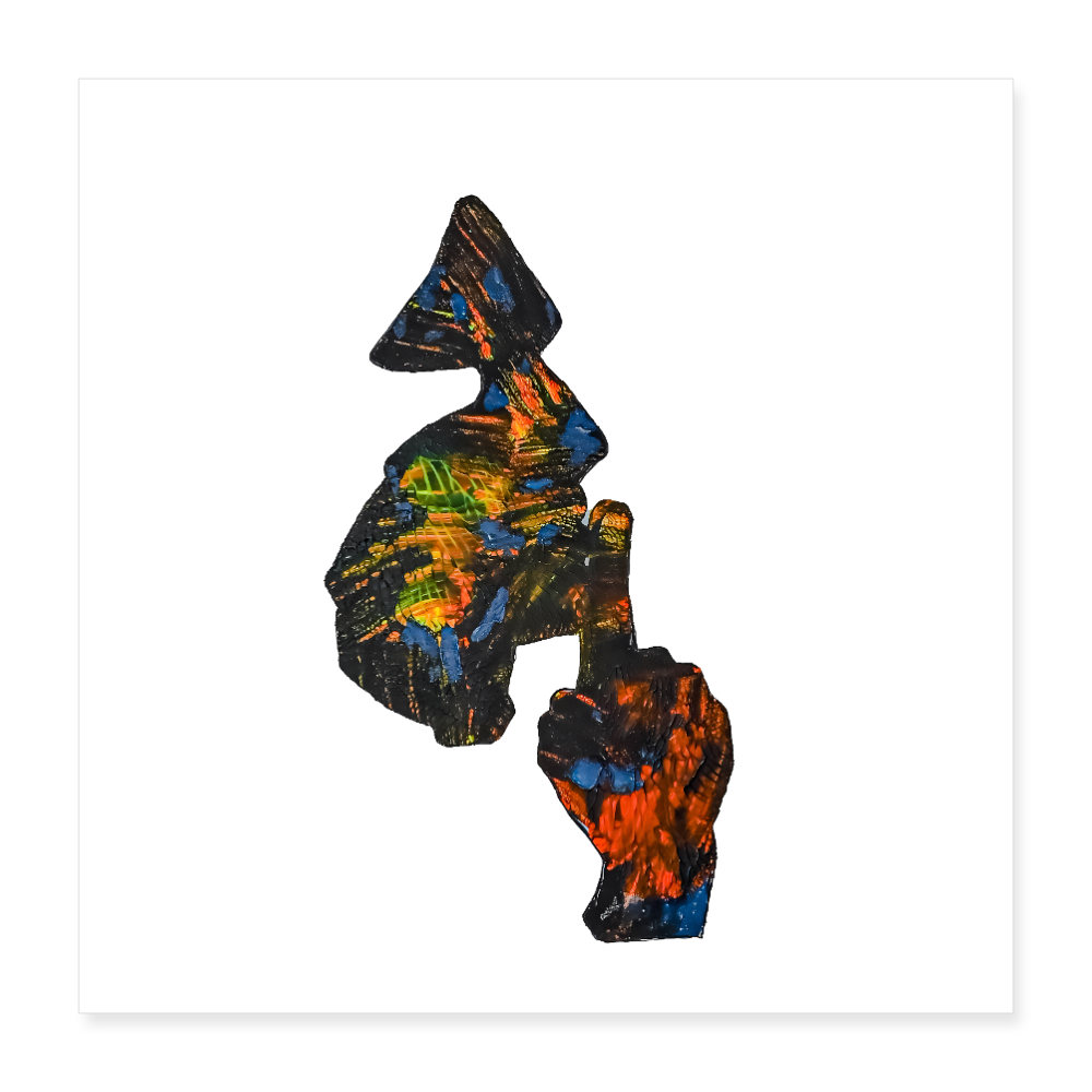 Poster 40x40 cm - Weiß