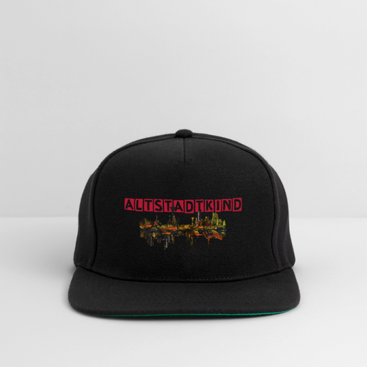 Snapback Cap - Schwarz/Schwarz