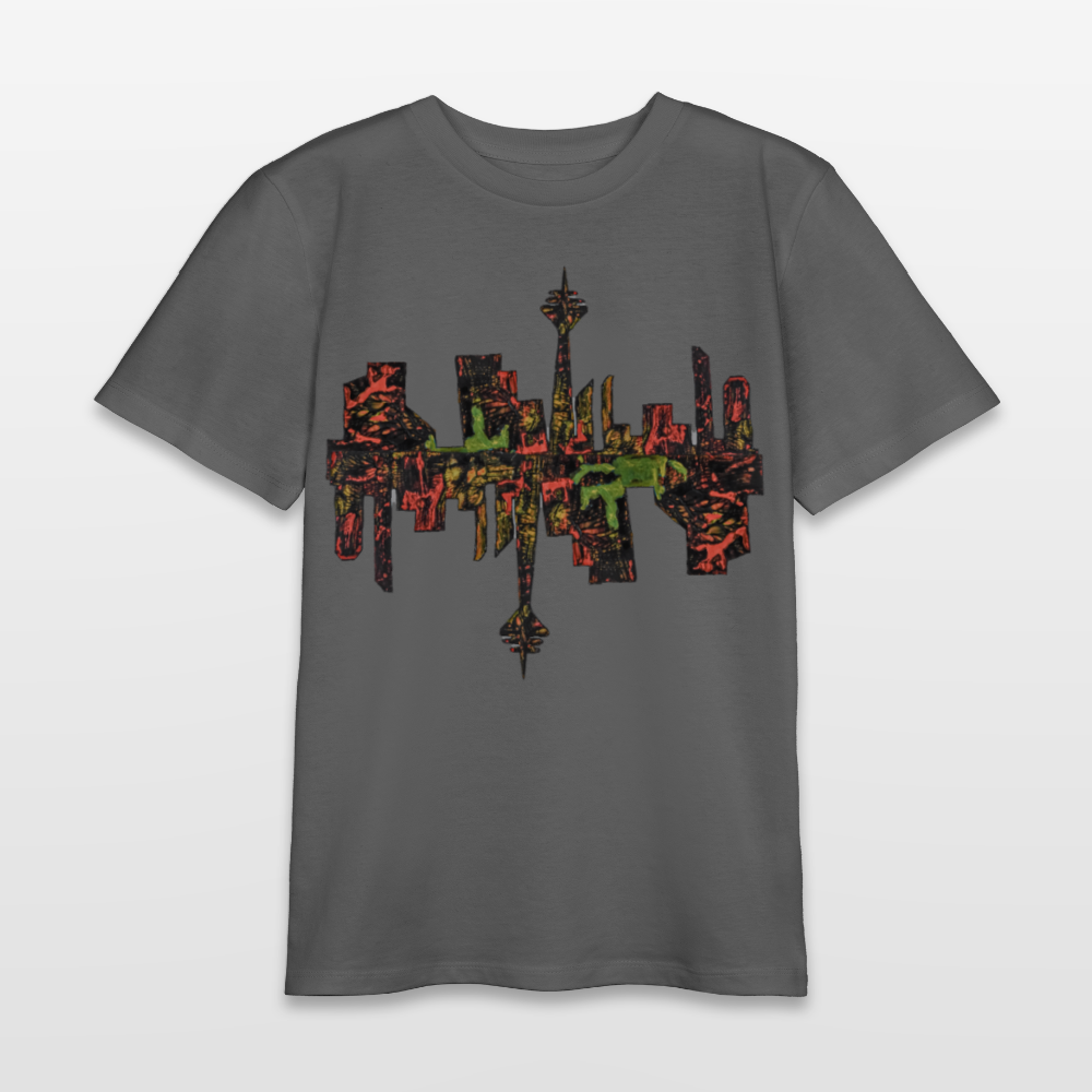 Unisex Teenager T-Shirt Düsseldorfer Skyline V.9 - Anthrazit