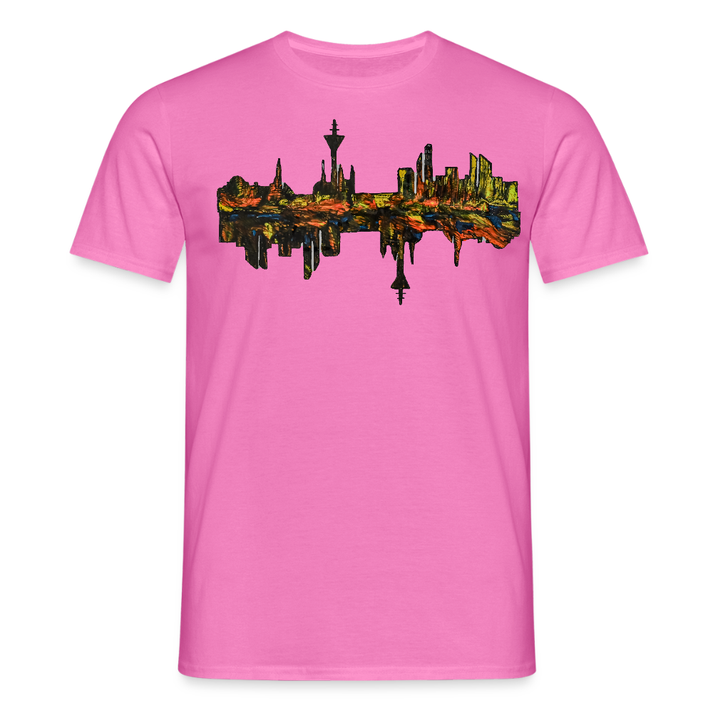 Männer T-Shirt Düsseldorfer Skyline V.3 - Pink