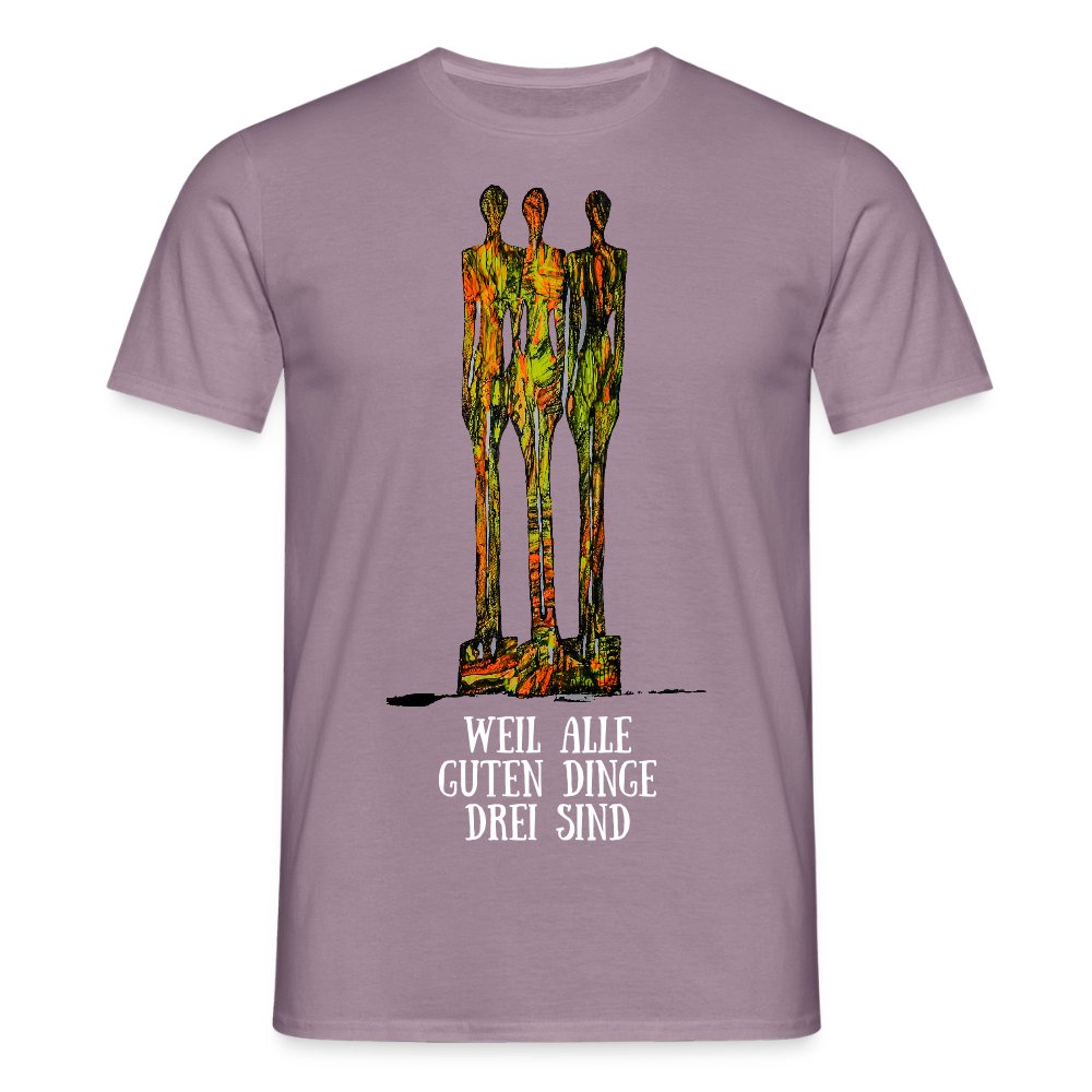 Männer T-Shirt Hendriks - Lilagrau