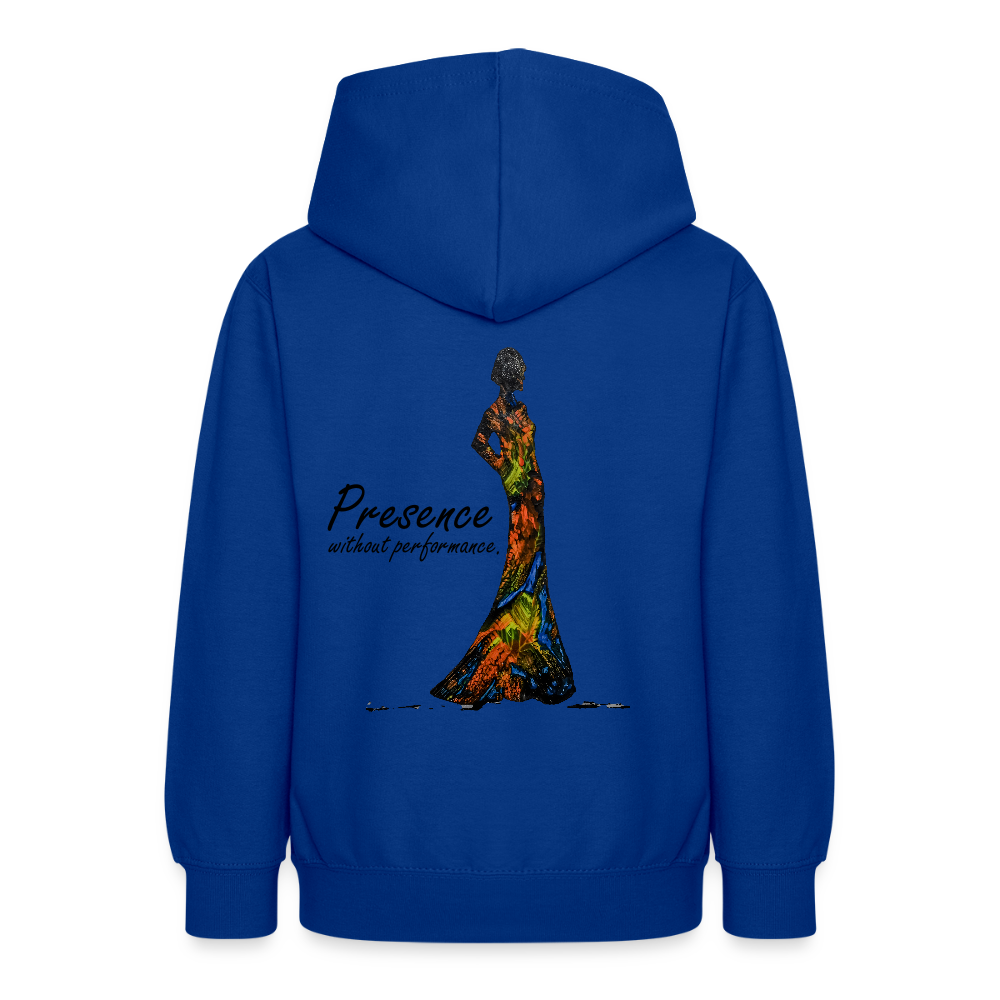 Teenager Hoodie Presence Backprint - Royalblau