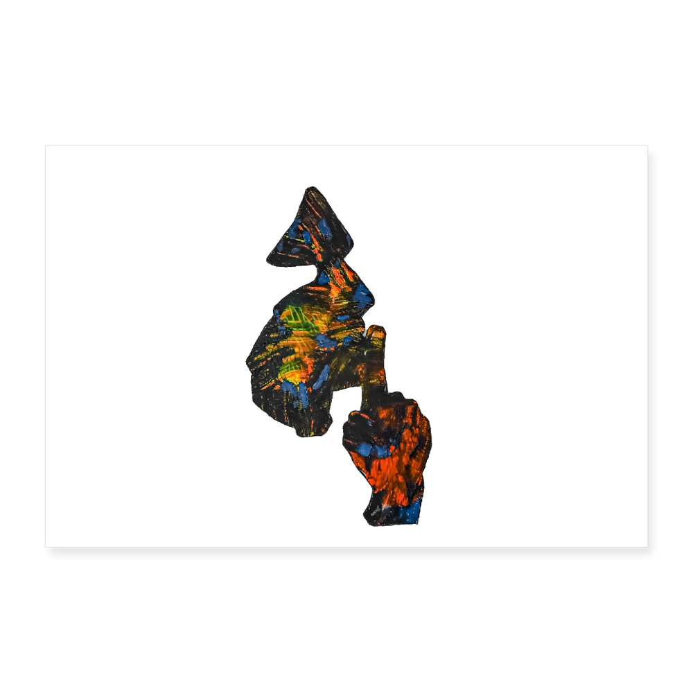 Poster 90x60 cm - Weiß