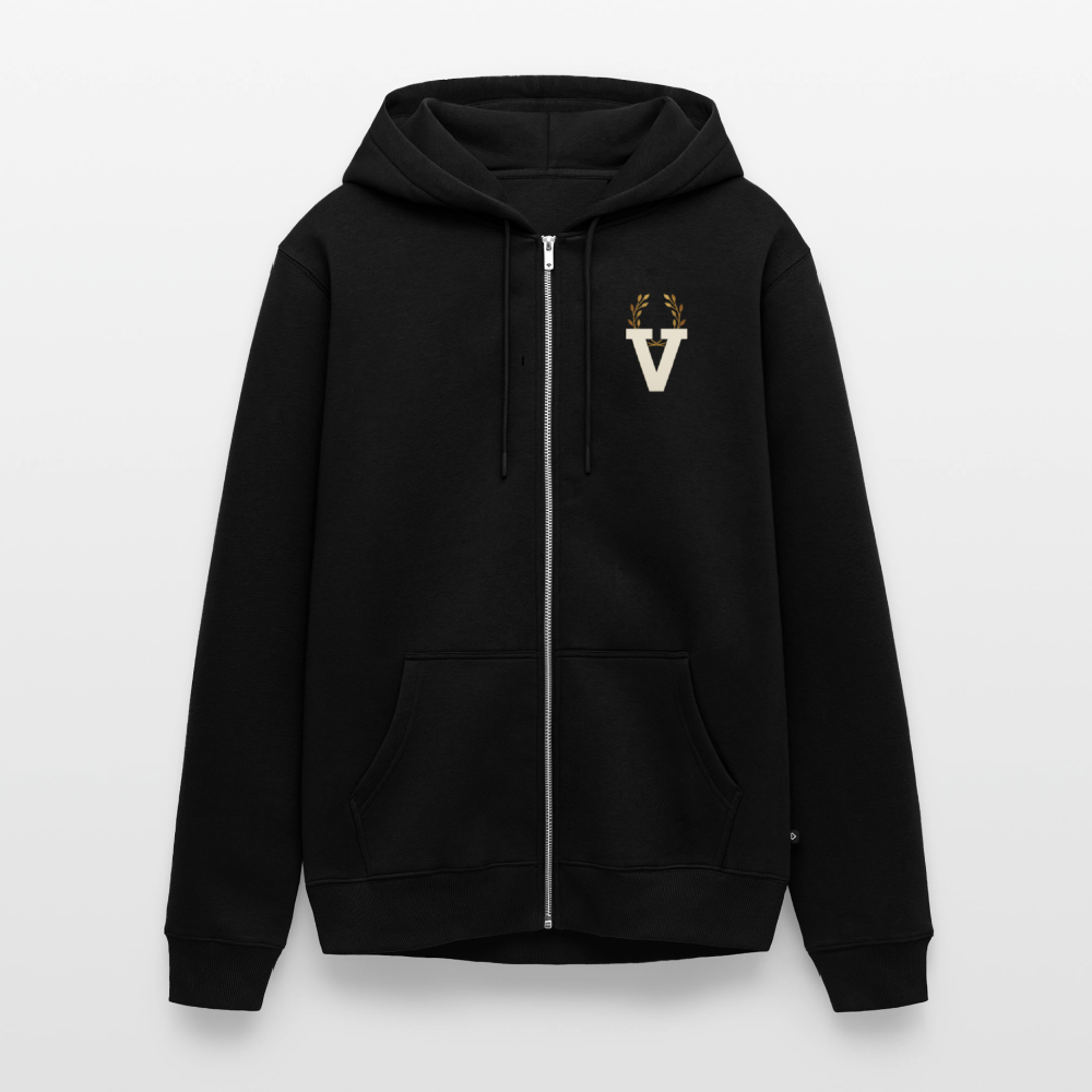 Männer Kapuzenjacke Nazzarener Backprint - Schwarz