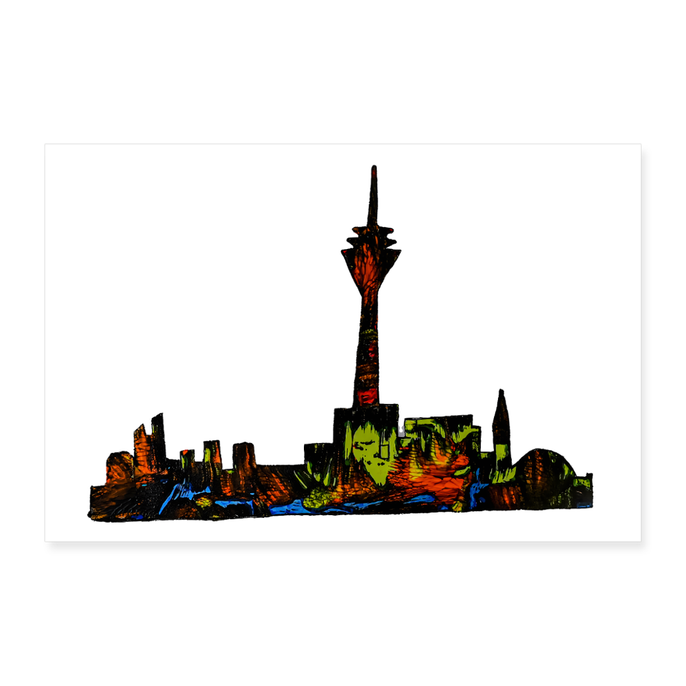 Poster 90x60 cm - Weiß