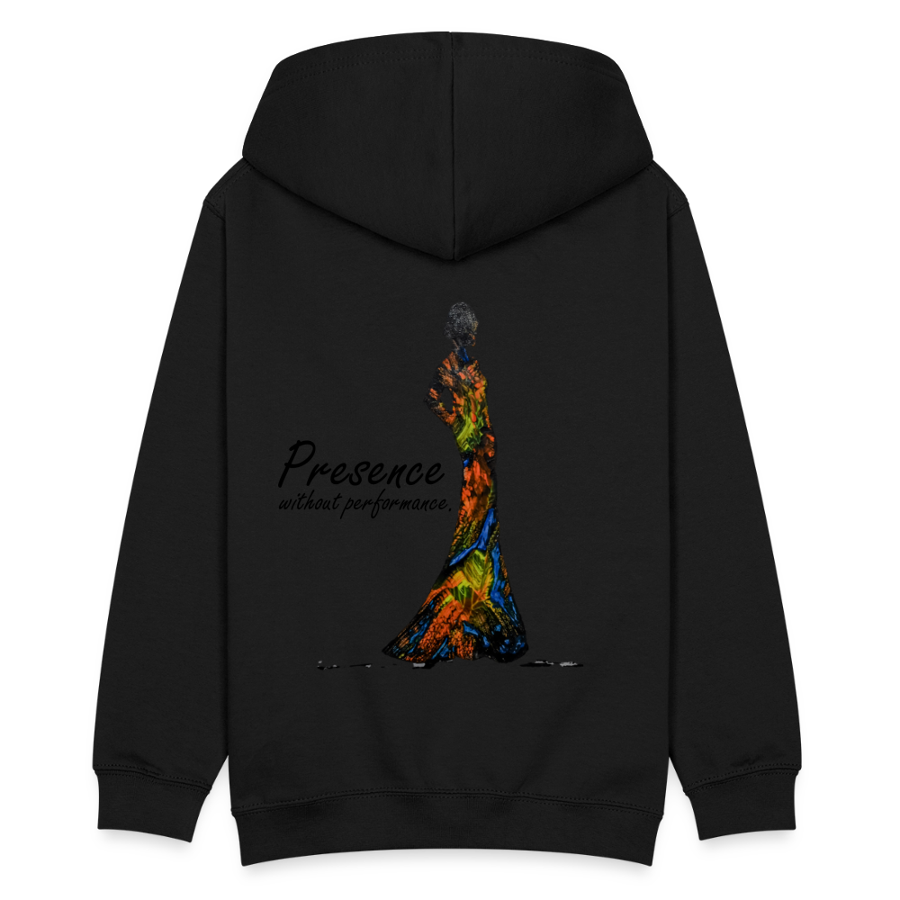 Teenager Hoodie Presence Backprint - Schwarz