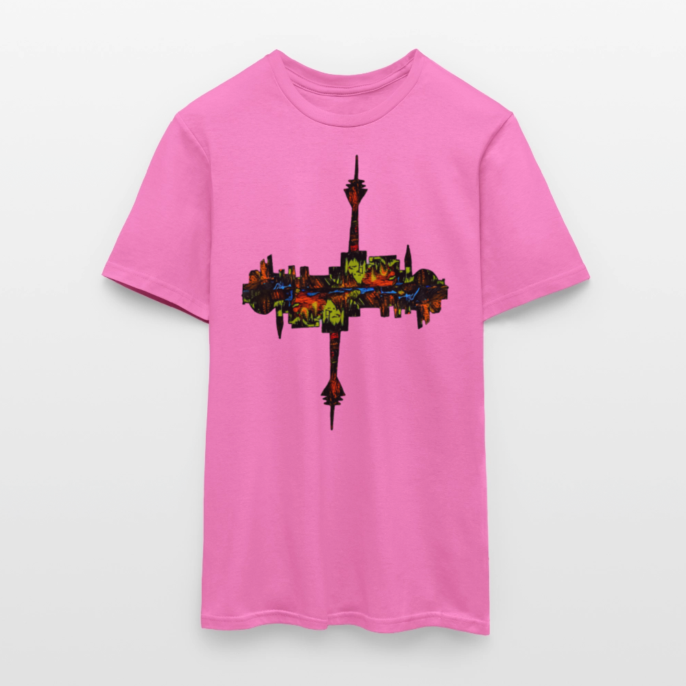 Männer T-Shirt Düsseldorfer Skyline V.7 - Pink