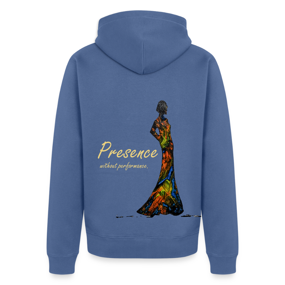Männer Kapuzenjacke Presence Backprint - Taubenblau