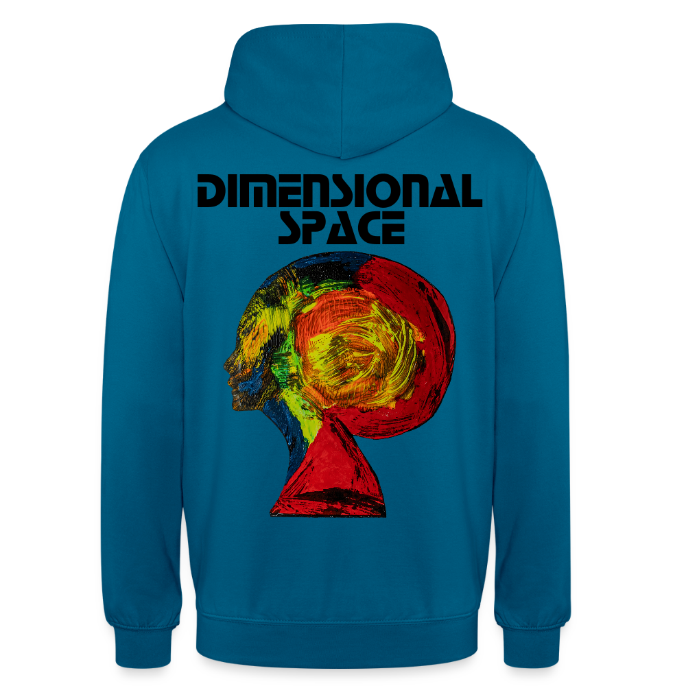 Unisex Hoodie Gaia Backprint - Tiefseeblau