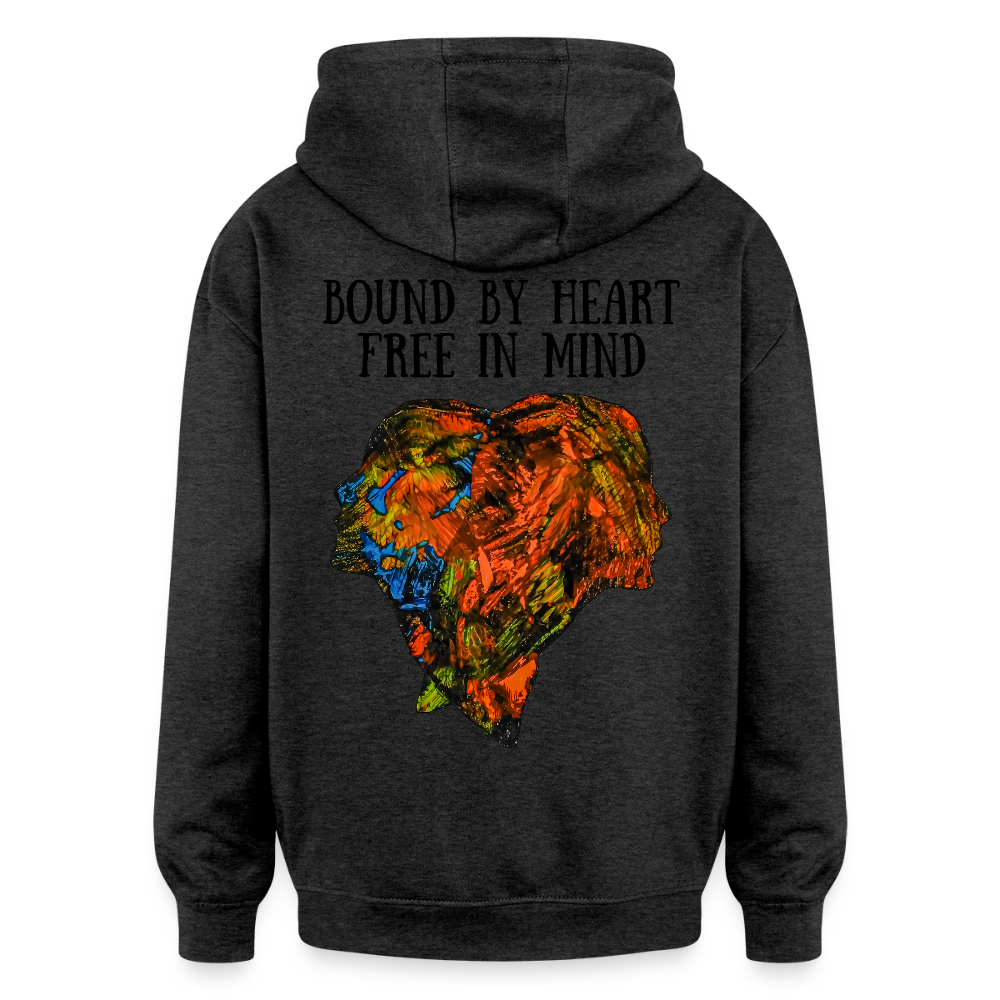 Oversized Unisex Hoodie Espejo Backprint - Anthrazit