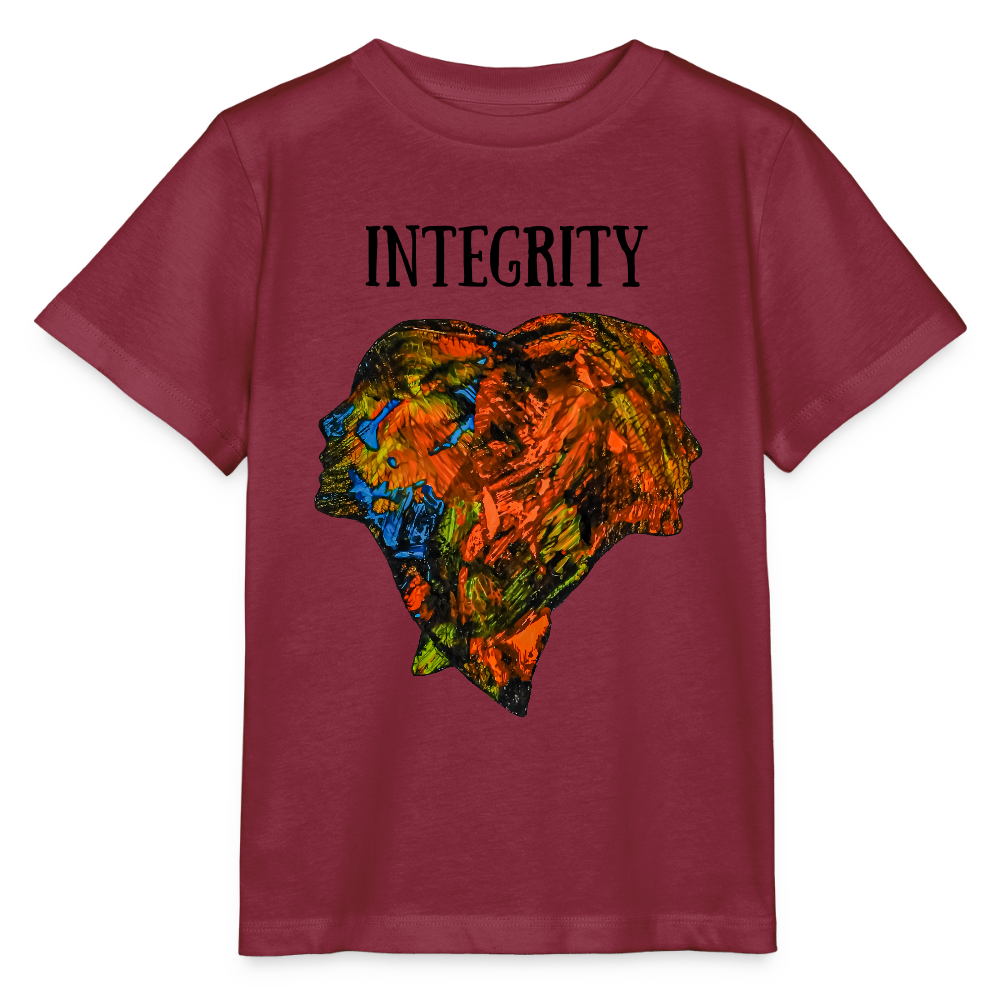 Unisex Kinder T-Shirt Espejo - Burgunderrot