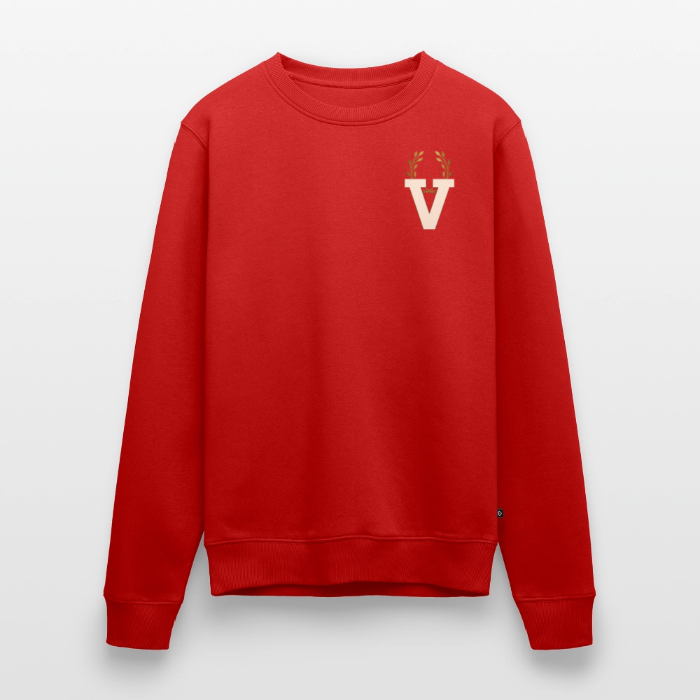 Männer Pulli Buddha Backprint - Rot