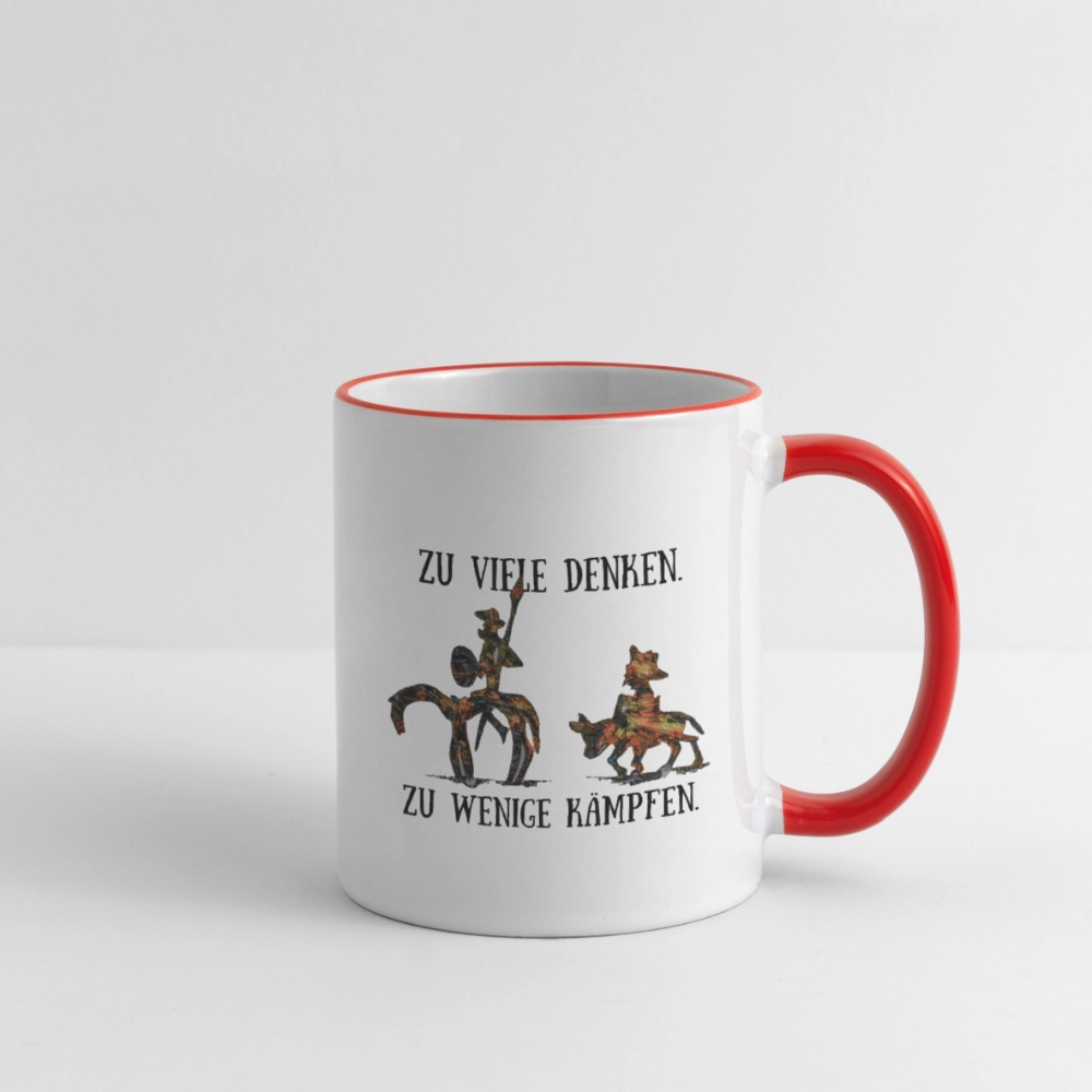 Tasse - Weiß/Rot