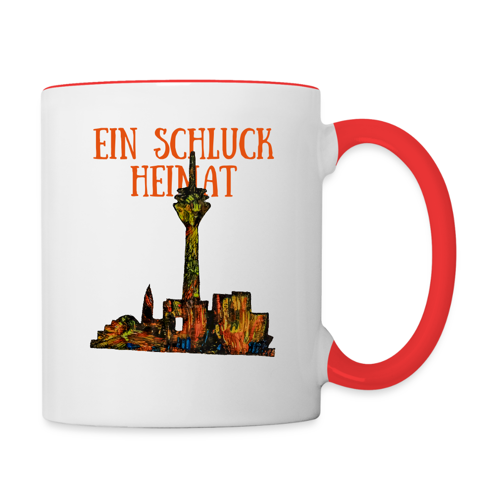 Tasse - Weiß/Rot