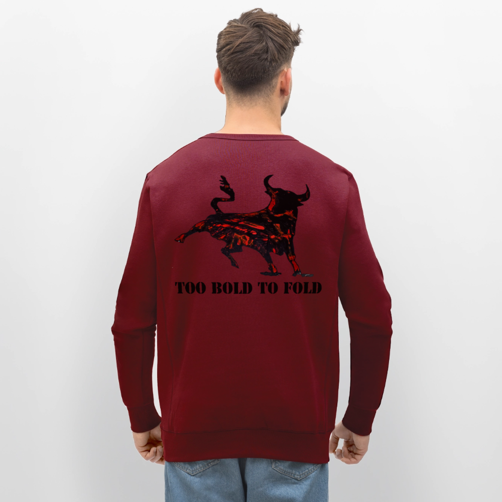 Unisex Bio Pulli Torro Backprint - Burgunderrot