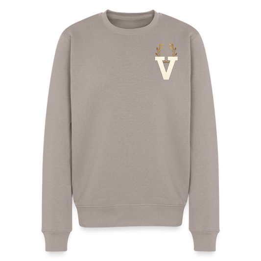 Männer Pulli Gaia Backprint - Taupe