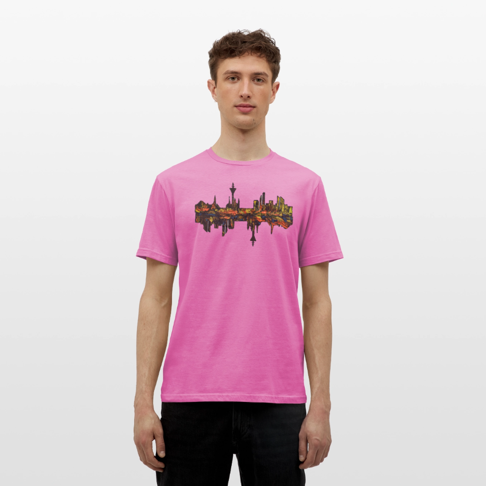 Männer T-Shirt Düsseldorfer Skyline V.3 - Pink