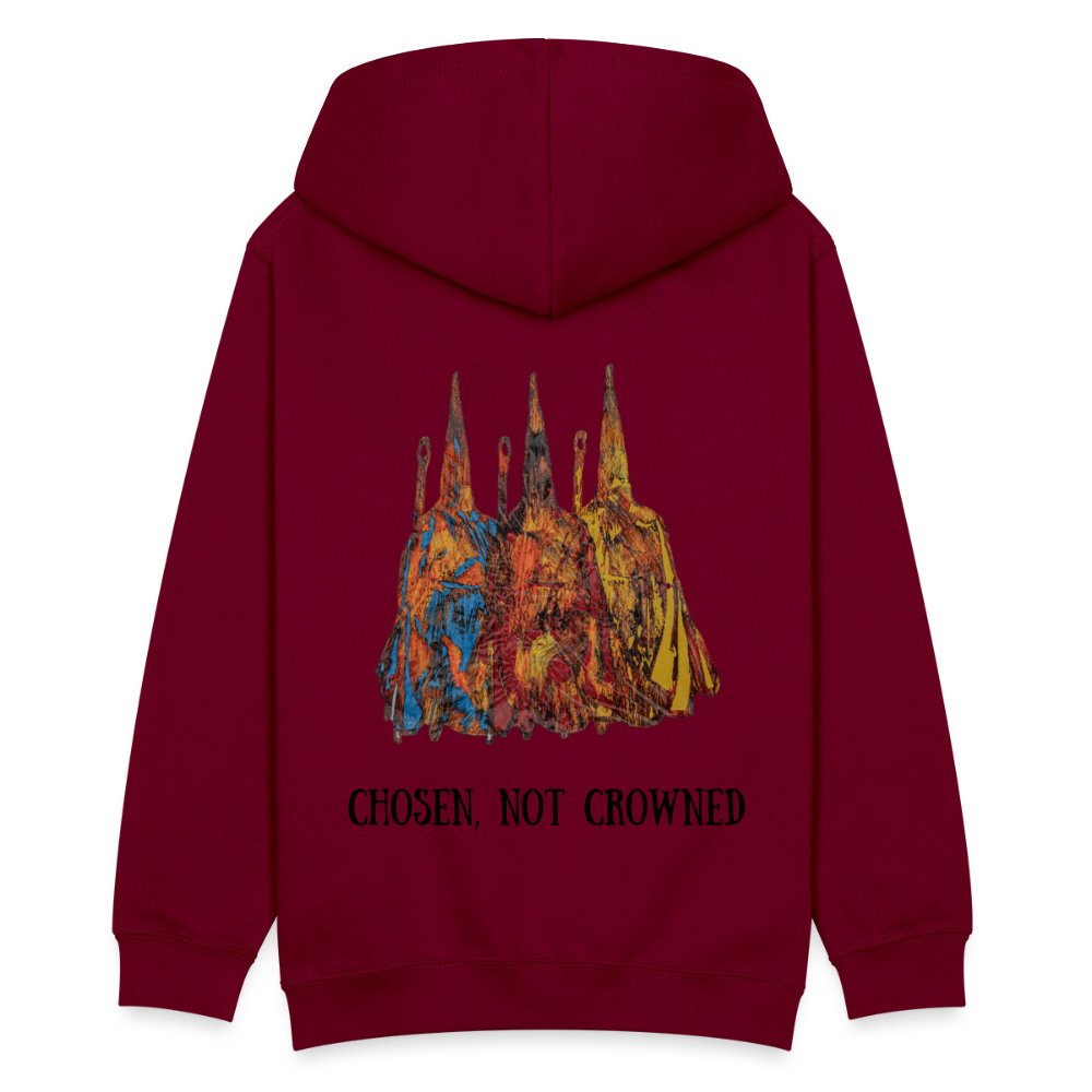 Teenager Hoodie Nazzarener Backprint - Bordeaux