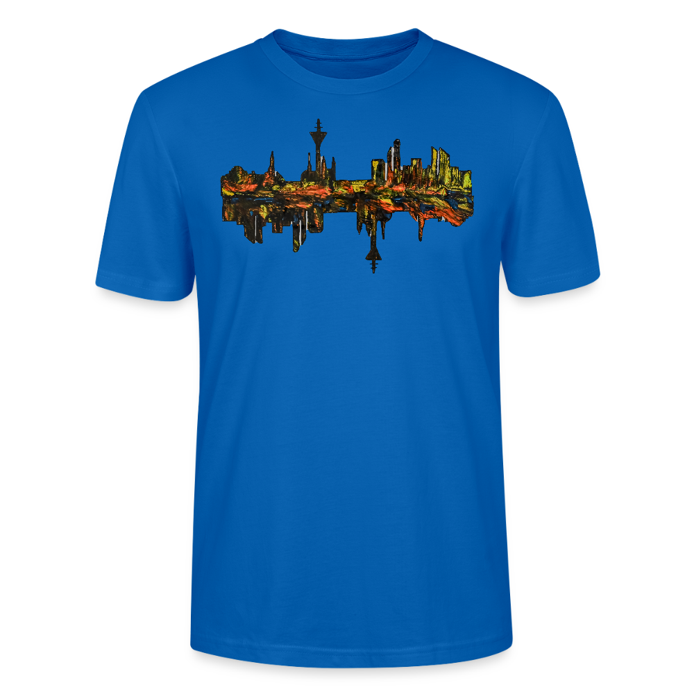Unisex T-Shirt Düsseldorfer Skyline V.3 - Pfauenblau