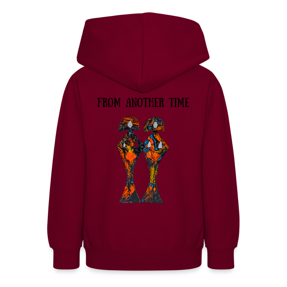 Teenager Hoodie Geishas Backprint - Bordeaux