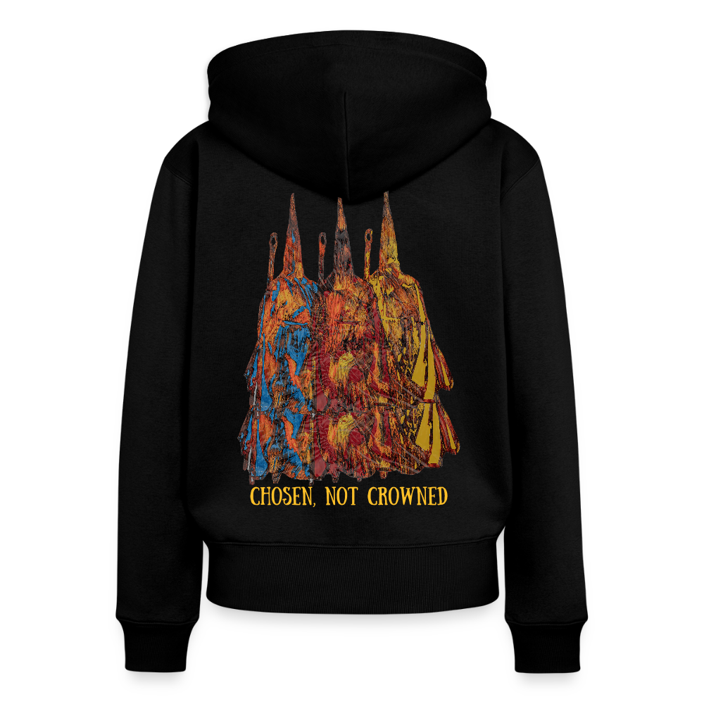 Frauen Kapuzenjacke Nazzarener Backprint - Schwarz