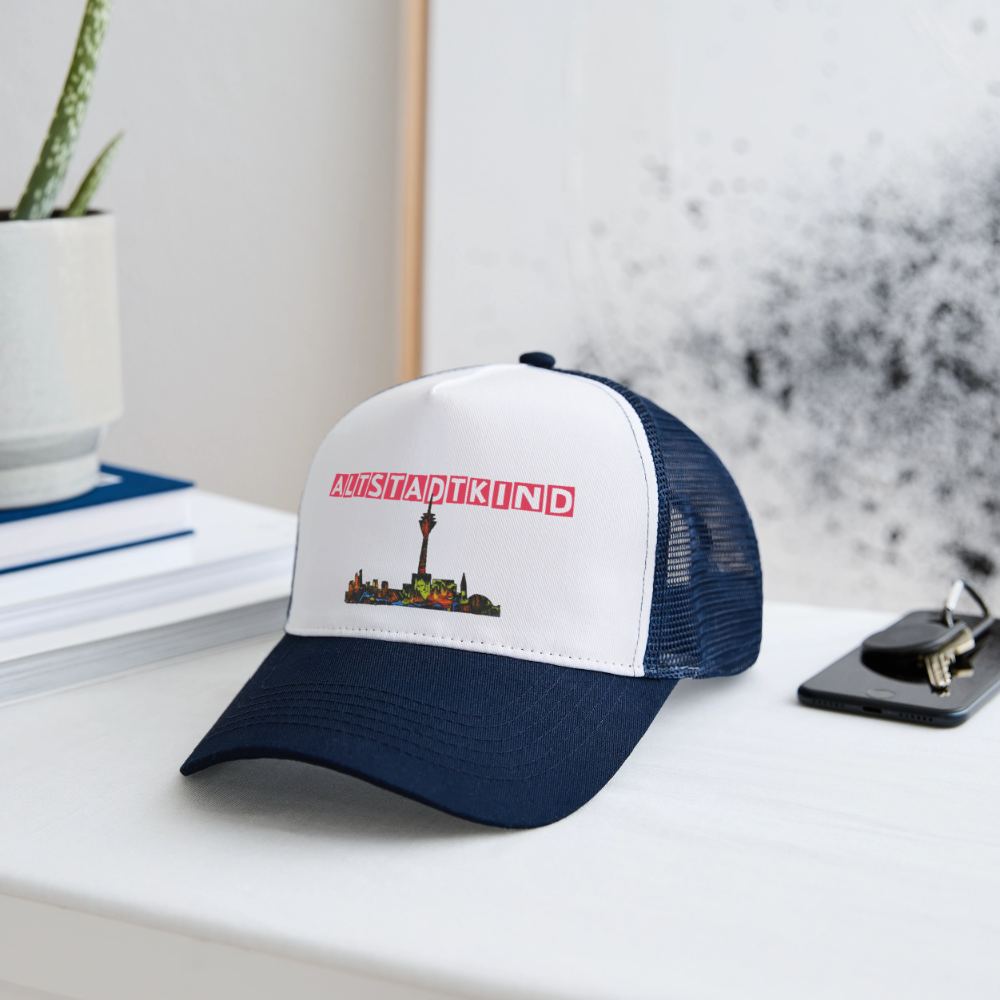 Trucker Cap - Weiß/Navy