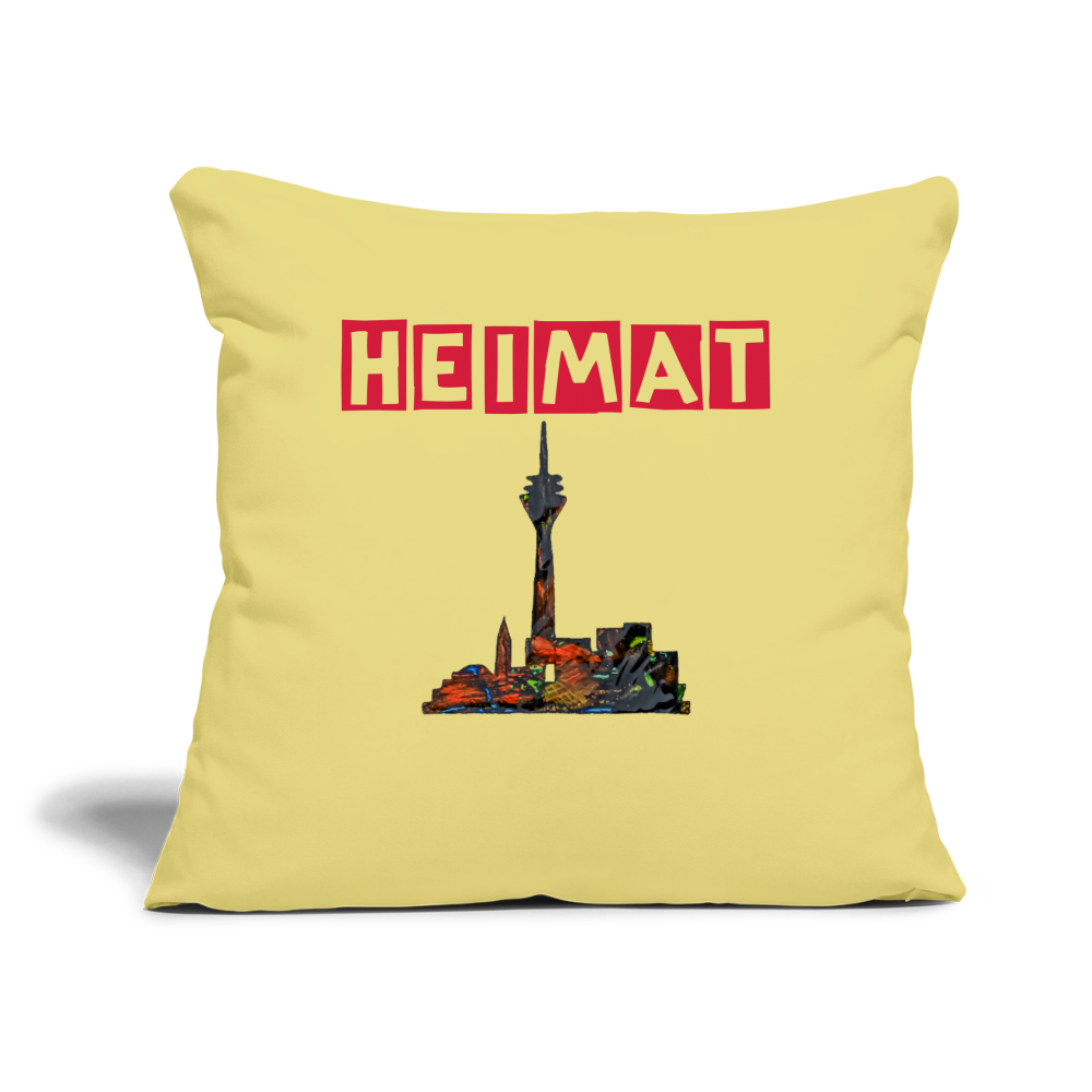 Sofakissen mit Füllung 44 x 44 cm - Hellgelb
