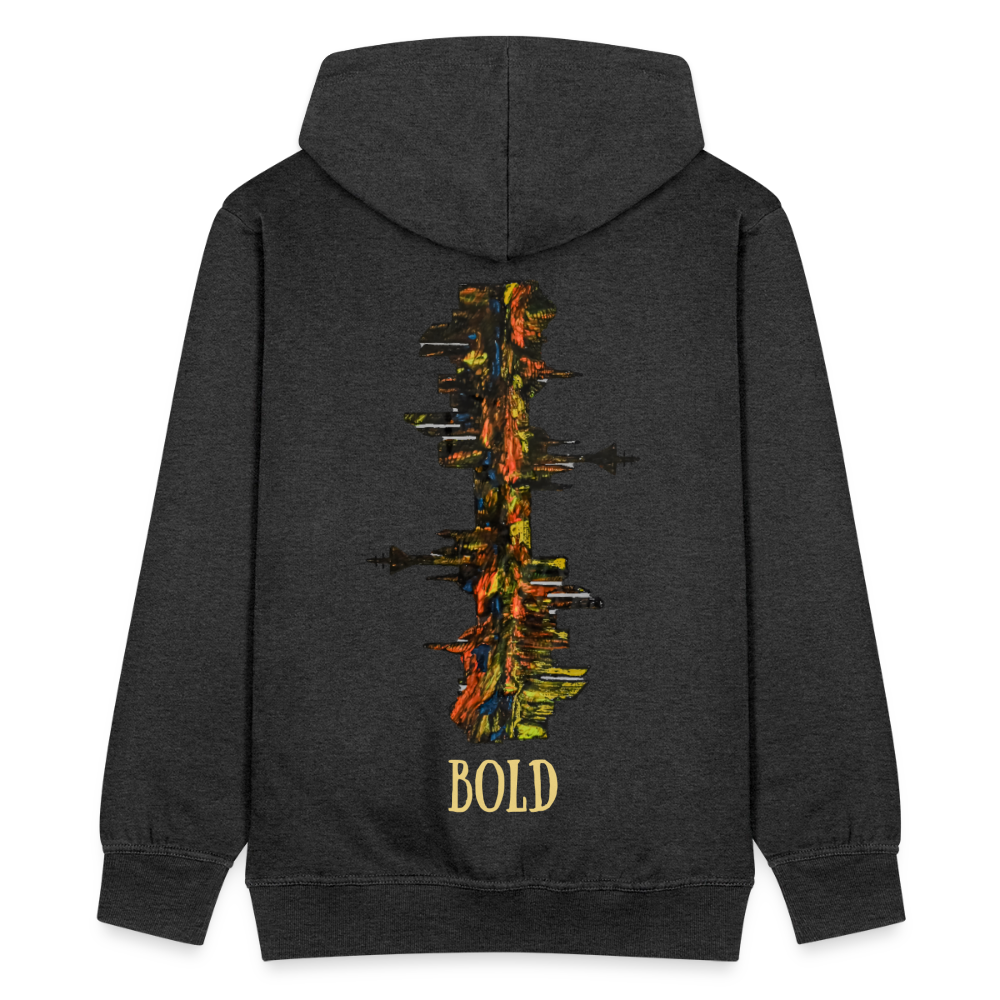 Männer Kapuzenjacke Düsseldorfer Skyline Backprint - Anthrazit