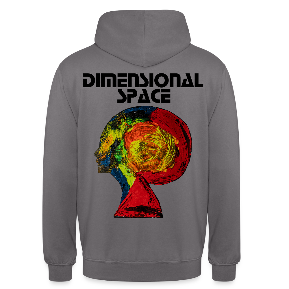 Unisex Hoodie Gaia Backprint - Mittelgrau
