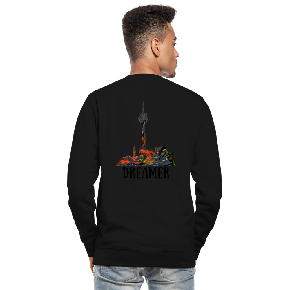 Unisex Pulli Düsseldorferskyline Backprint - Schwarz