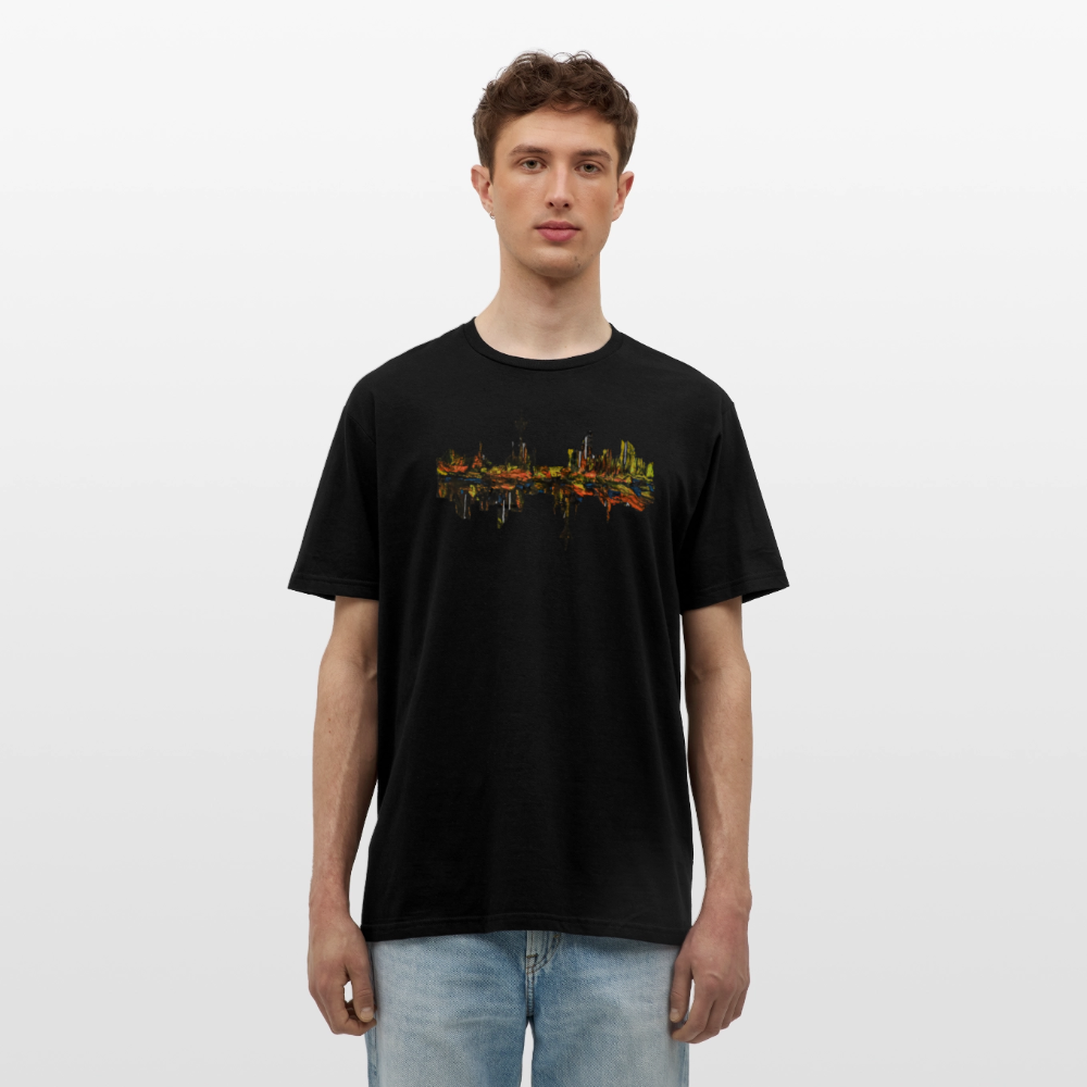 Männer T-Shirt Düsseldorfer Skyline V.3 - Schwarz