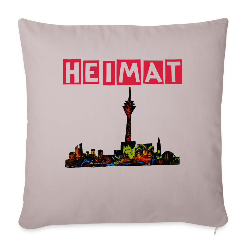 Sofakissen mit Füllung 44 x 44 cm - helles Taupe