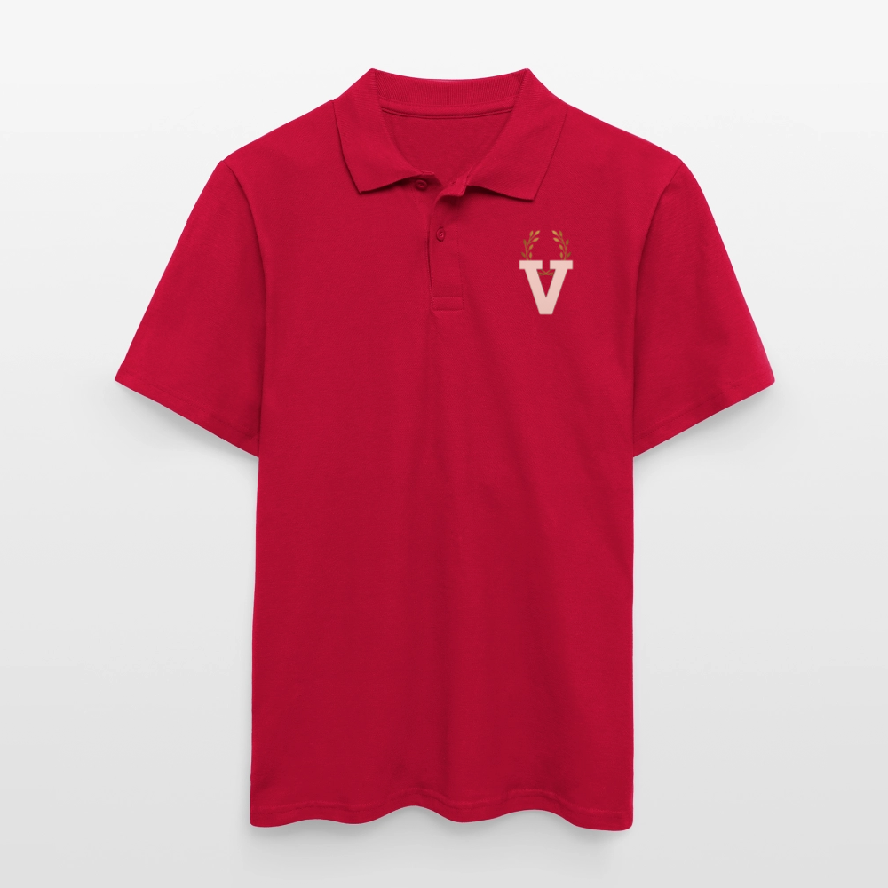 Männer Poloshirt - cherry red