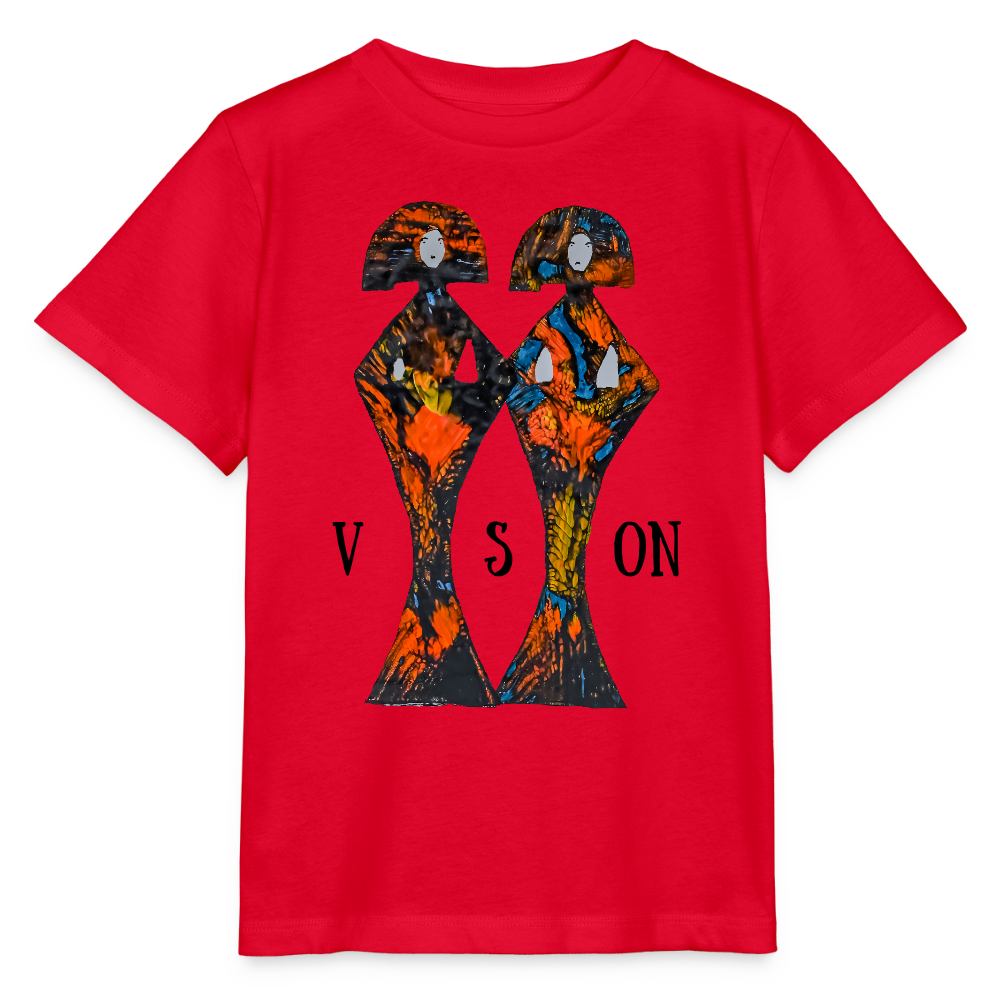 Unisex Kinder T-Shirt Geishas - Rot