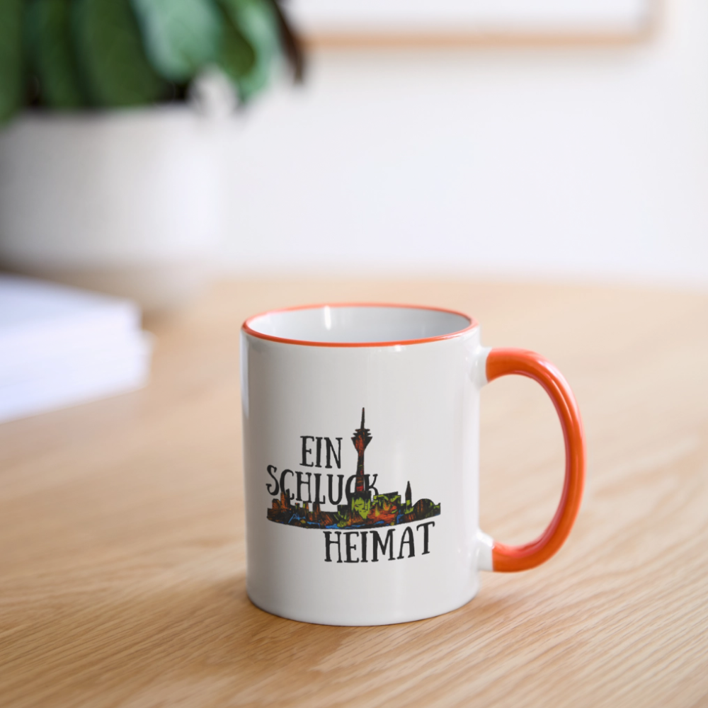 Tasse - Weiß/Orange