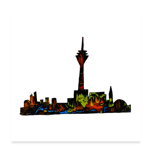 Poster Skyline V.7 - Weiß