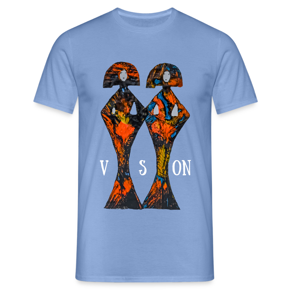 Männer T-Shirt Geishas - carolina blue
