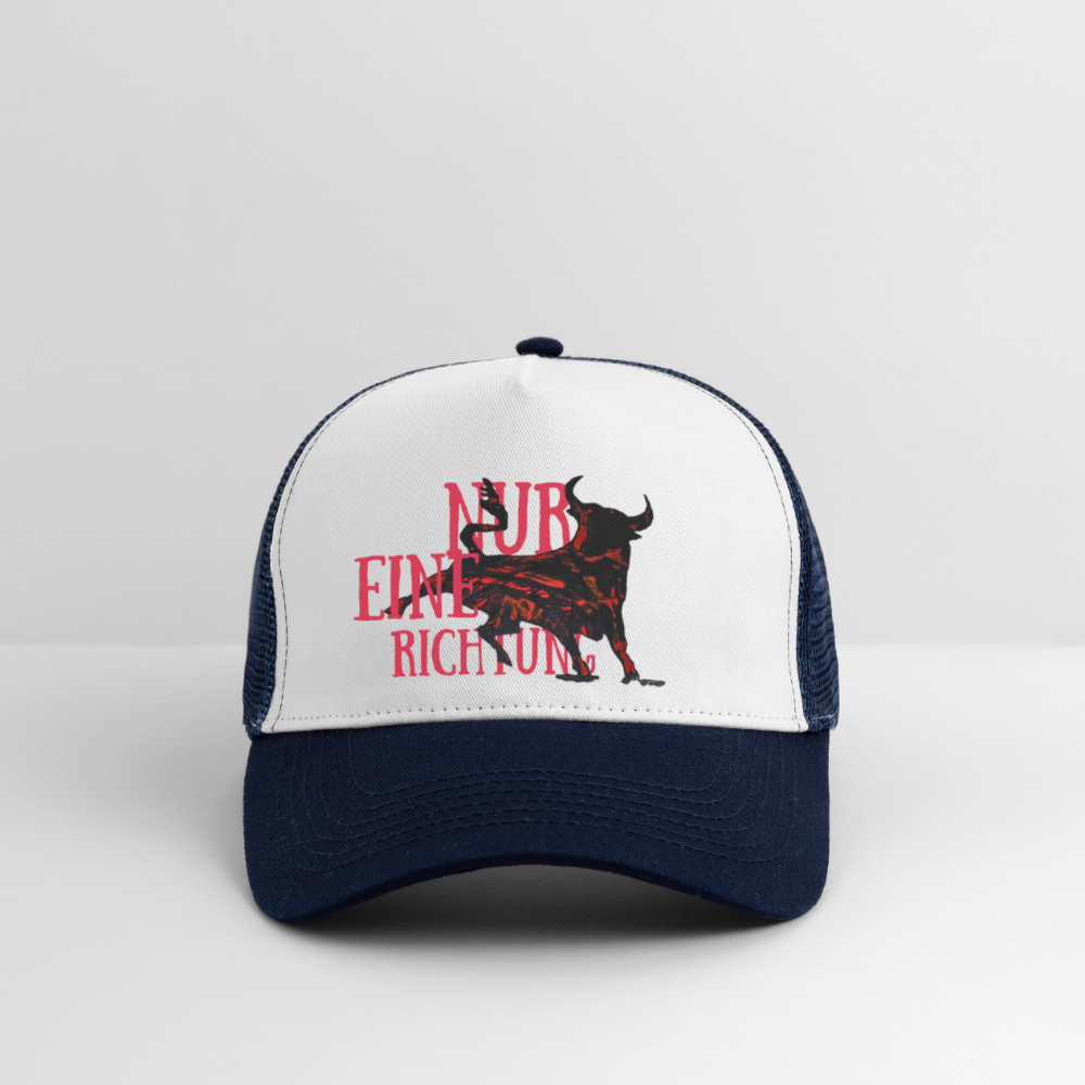 Trucker Cap - Weiß/Navy