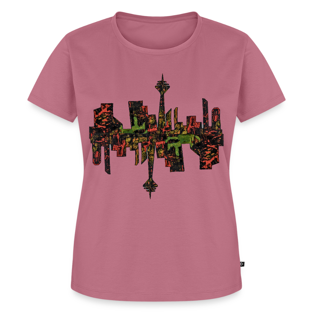 Frauen Premium T-Shirt Düsseldorfer Skyline V.9 - Mauve