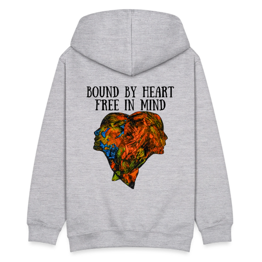 Teenager Hoodie Espejo Backprint - Hellgrau meliert